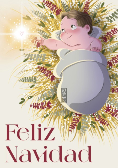 Personalised Christmas card by Sara BG: the Child