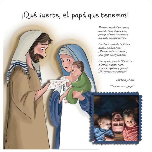 Personalised gift for Dad by Sara BG: Holy Family
